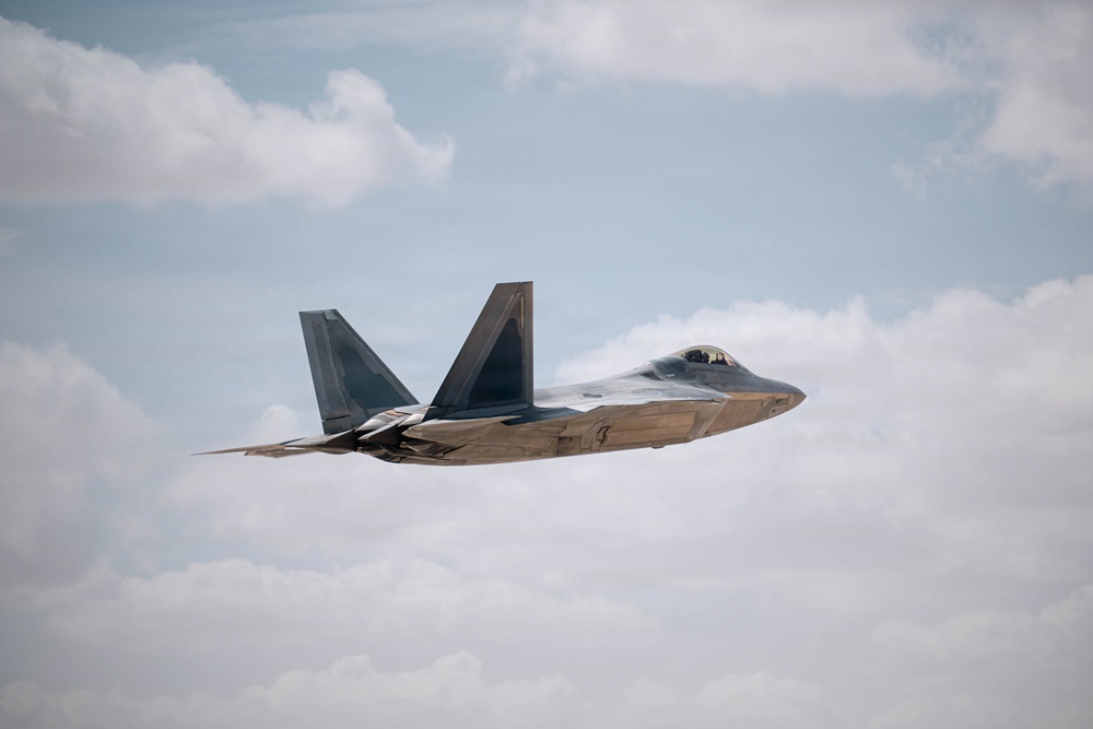 F-22 Raptors refuel during Operation Epic Fury