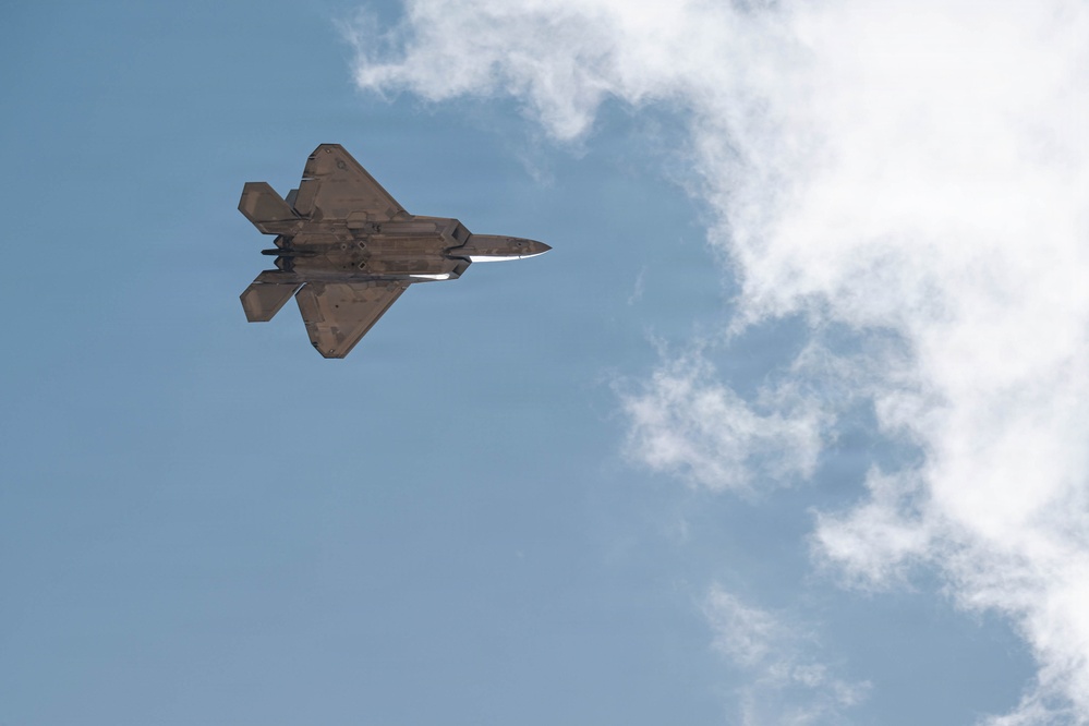 F-22 Raptors refuel during Operation Epic Fury