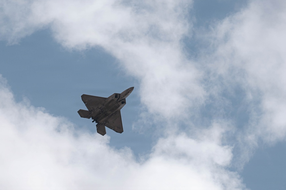 F-22 Raptors refuel during Operation Epic Fury