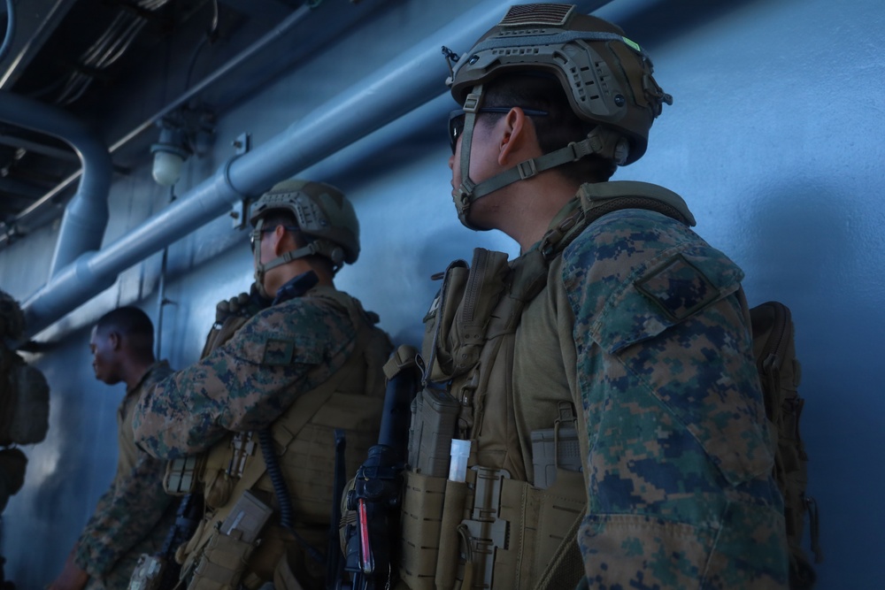 31st MEU | Lima Company participates in ship defense exercise aboard USS Tripoli