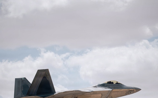F-22 Raptors refuel during Operation Epic Fury