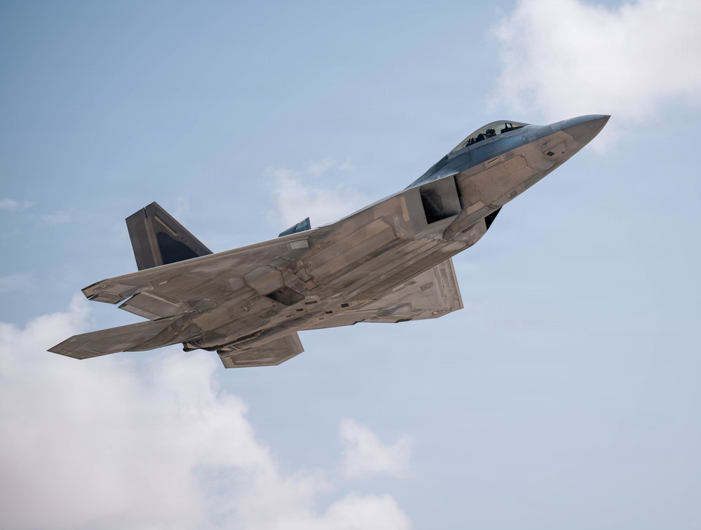 F-22 Raptors refuel during Operation Epic Fury