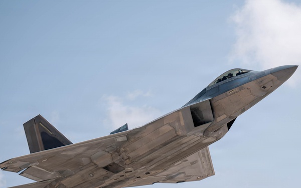 F-22 Raptors refuel during Operation Epic Fury