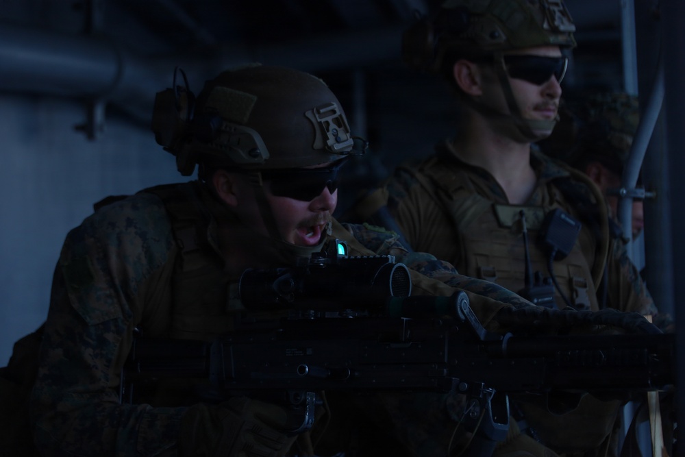 31st MEU | Lima Company participates in ship defense exercise aboard USS Tripoli