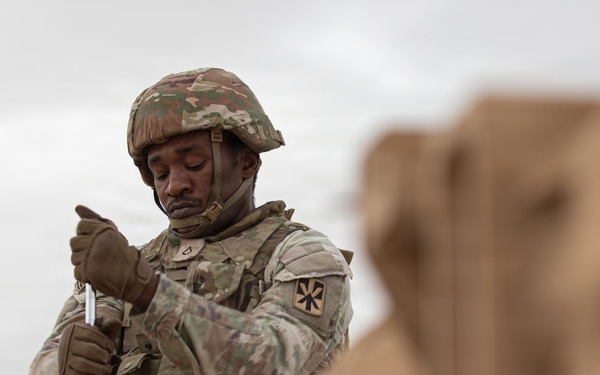 U.S. Soldiers conduct sustainment operations during Operation Epic Fury