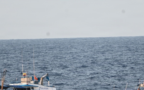 A Coast Guard Cutter Tampa boarding team interdicts nearly $12.8M in cocaine from fishing vessel towing three pangas in Eastern Pacific Ocean