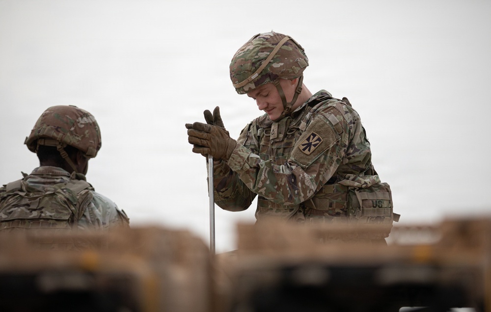 U.S. Soldiers conduct sustainment operations during Operation Epic Fury