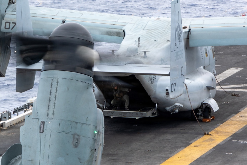 22nd MEU (SOC) | Flight Operations aboard USS Iwo Jima