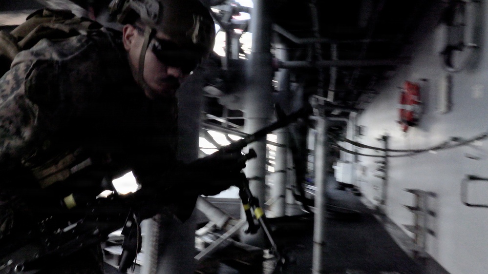 31st MEU | Lima Company participates in ship defense exercise aboard USS Tripoli