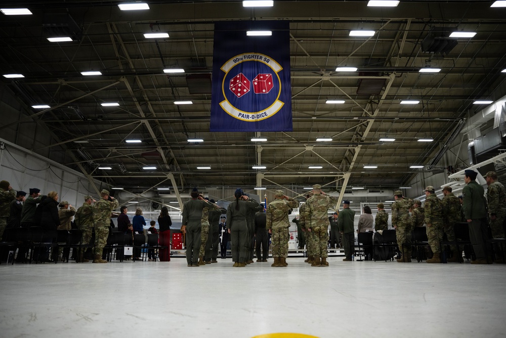 90th Fighter Squadron holds change of command