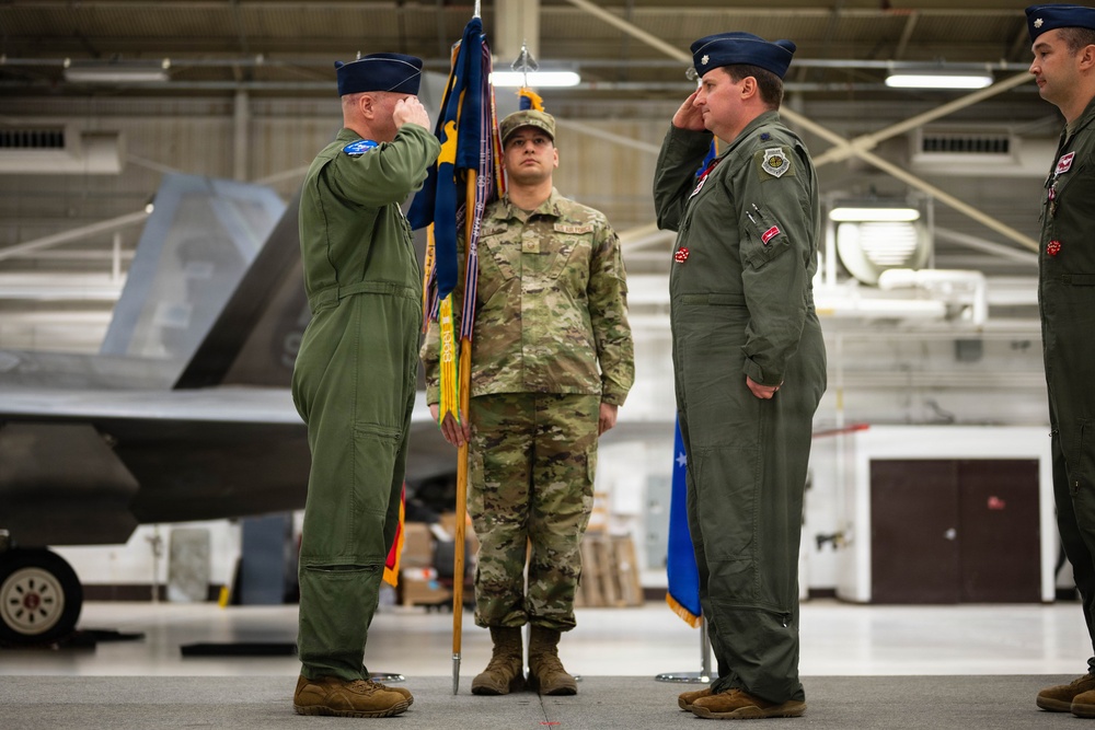 90th Fighter Squadron holds change of command