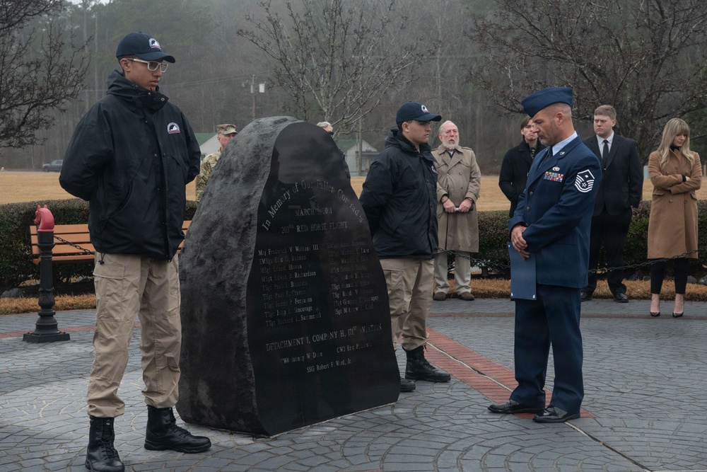 203rd RED HORSE conducts 25th Anniversary Memorial Ceremony