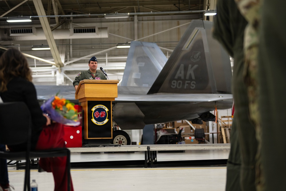 90th Fighter Squadron holds change of command