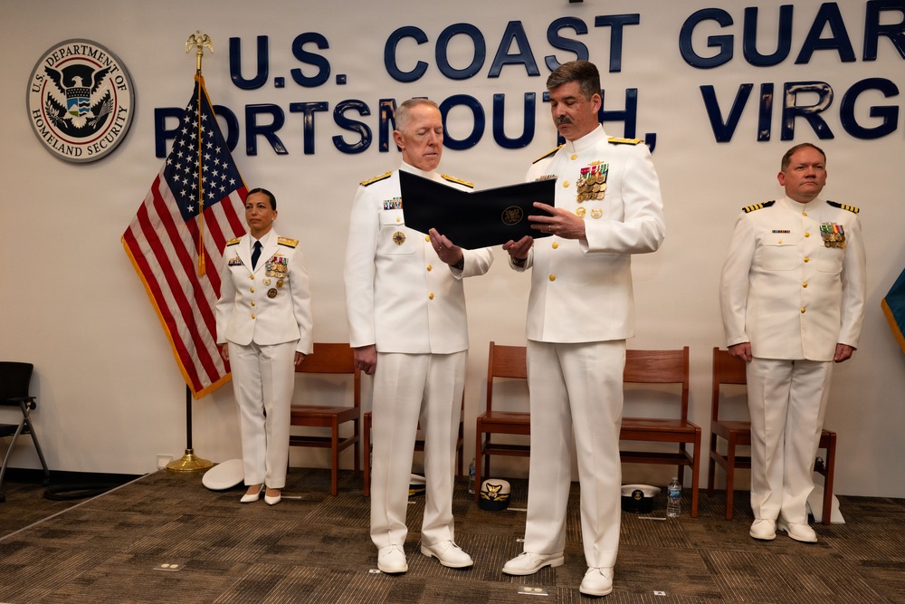 Coast Guard Atlantic Area holds change of command in Virginia