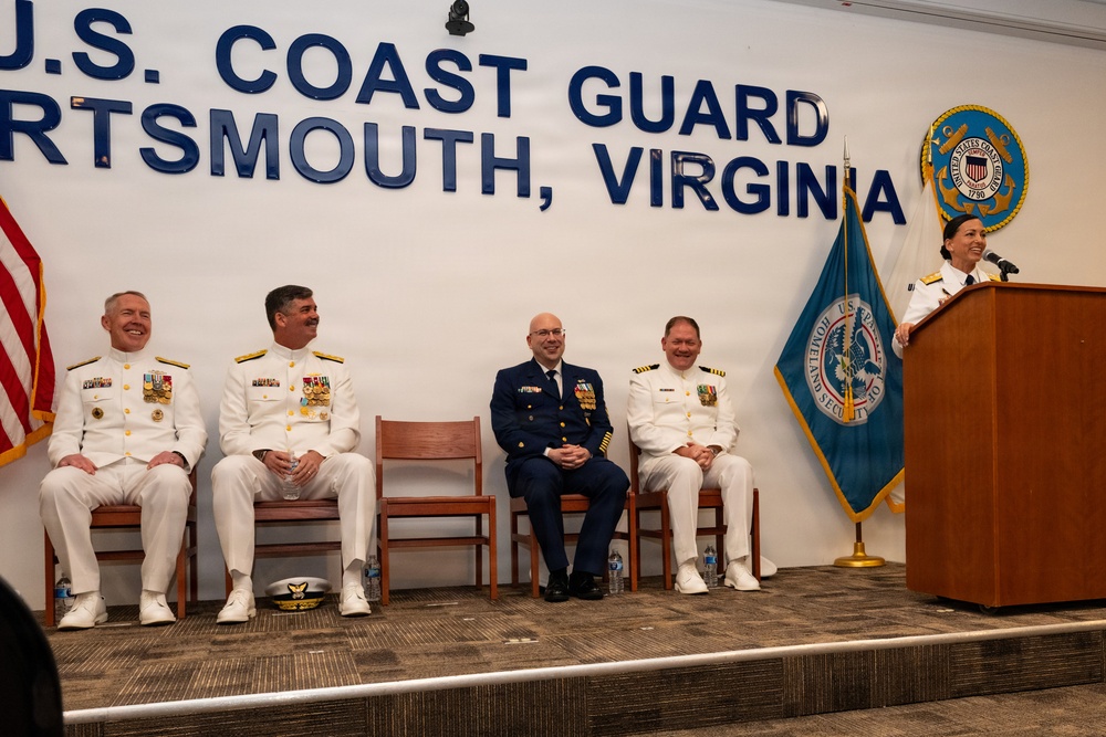Coast Guard Atlantic Area holds change of command in Virginia