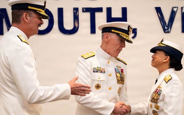 Coast Guard Atlantic Area holds change of command in Virginia