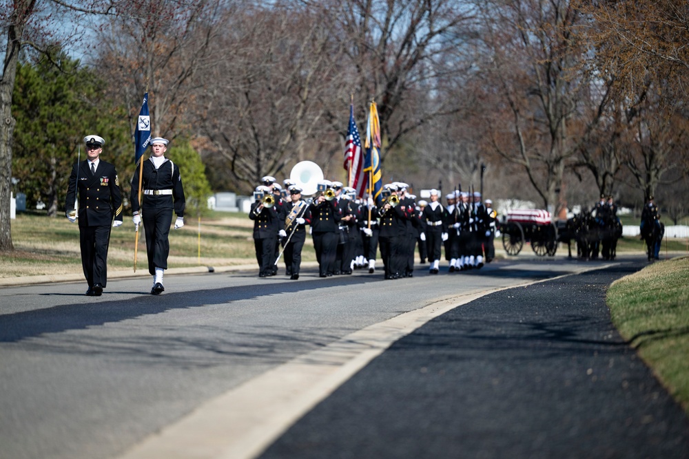 Full Military Funeral Honors with Escort were Conducted for U.S. Navy Capt. Walter Flowers in Section 68