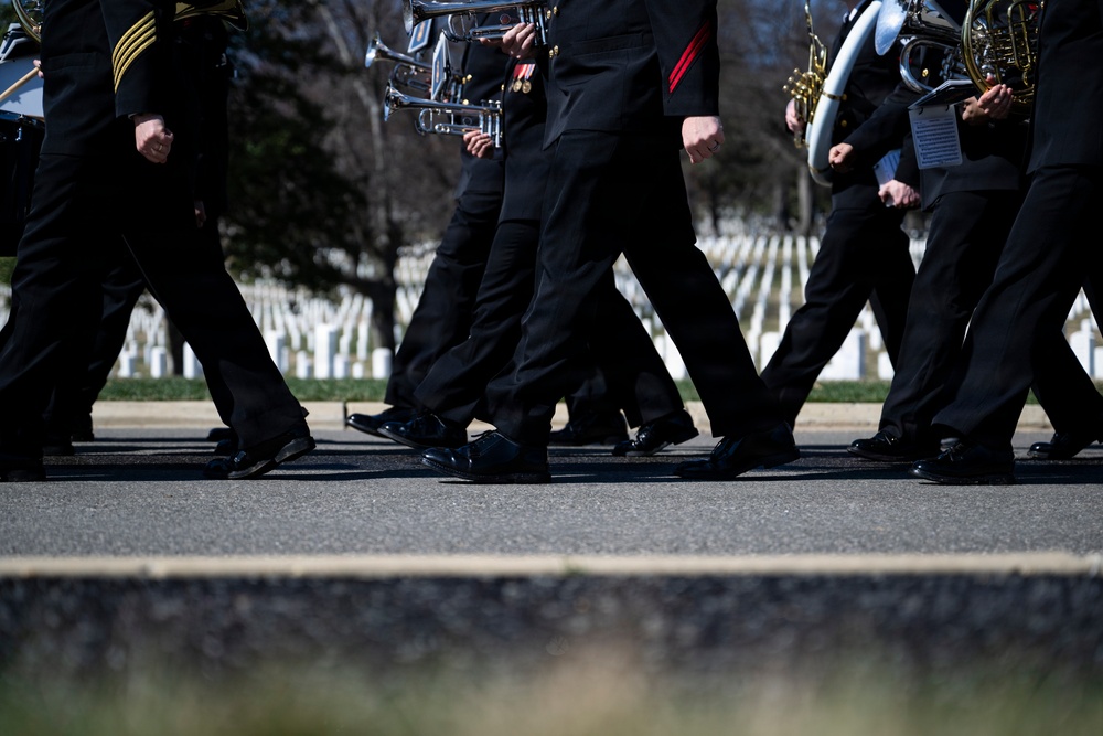 Full Military Funeral Honors with Escort were Conducted for U.S. Navy Capt. Walter Flowers in Section 68