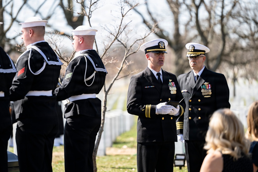 Full Military Funeral Honors with Escort were Conducted for U.S. Navy Capt. Walter Flowers in Section 68