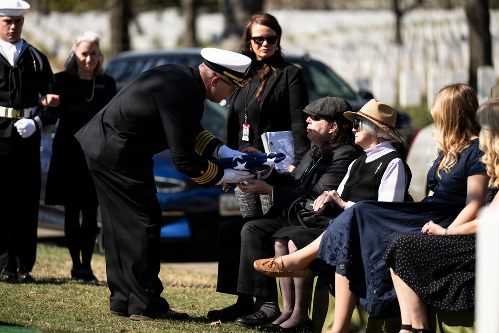 Full Military Funeral Honors with Escort were Conducted for U.S. Navy Capt. Walter Flowers in Section 68