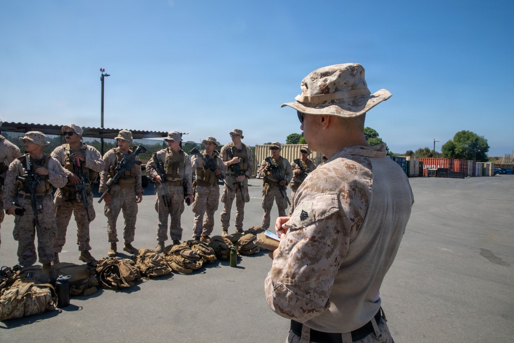 2nd Battalion, 1st Marines Patrols Along Imperial Beach