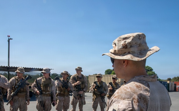 2nd Battalion, 1st Marines Patrols Along Imperial Beach