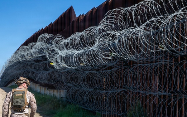 2nd Battalion, 1st Marines Patrols Along Imperial Beach