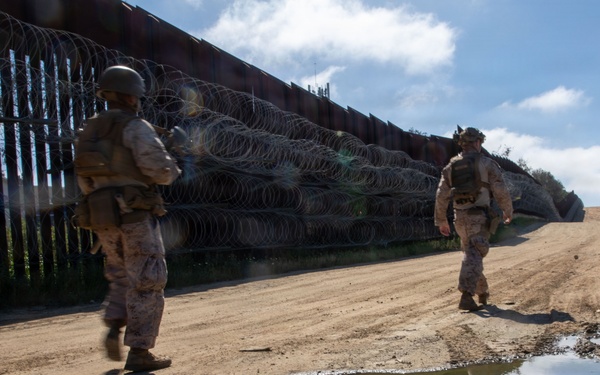 2nd Battalion, 1st Marines Patrols Along Imperial Beach