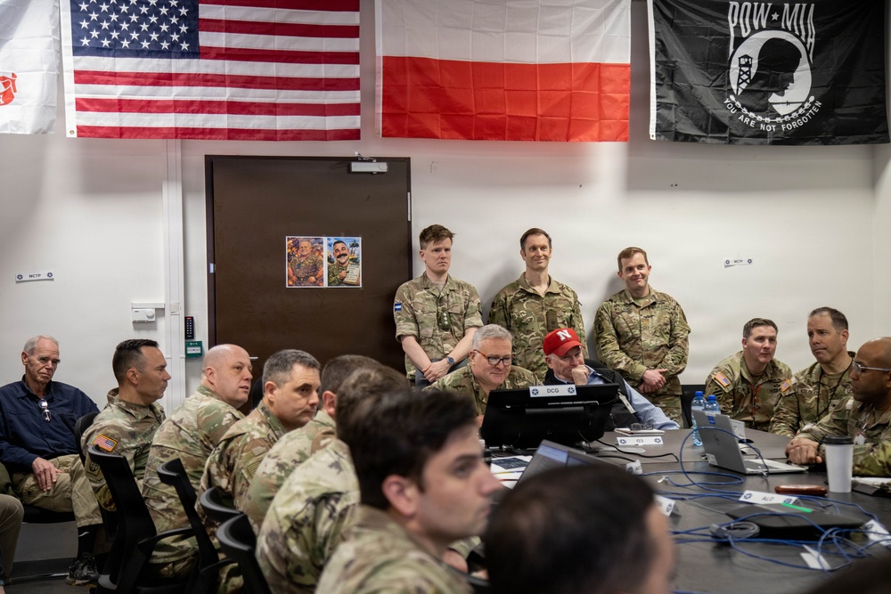 V Corps Hosts Distinguished Visitors During Warfighter Exercise 26-03 in Poland