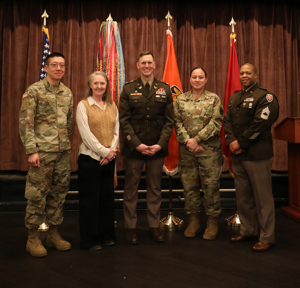 Lt. Col. Derek Eichholz Promoted to Lieutenant Colonel with 7th Signal Command Theater