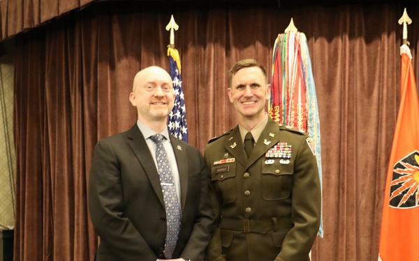 Lt. Col. Derek Eichholz Promoted to Lieutenant Colonel with 7th Signal Command Theater
