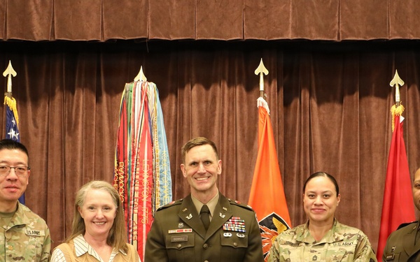 Lt. Col. Derek Eichholz Promoted to Lieutenant Colonel with 7th Signal Command Theater