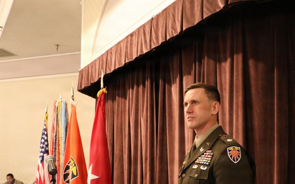 Lt. Col. Derek Eichholz Promoted to Lieutenant Colonel with 7th Signal Command Theater