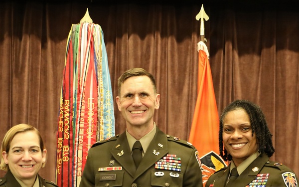 Lt. Col. Derek Eichholz Promoted to Lieutenant Colonel with 7th Signal Command Theater