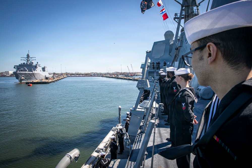 USS Harvey C. Barnum Jr. (DDG 124) Arrives at Naval Station Norfolk