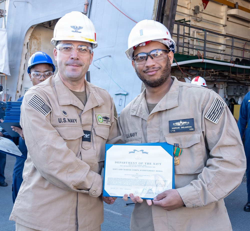 Captains Call Onboard the USS Green Bay