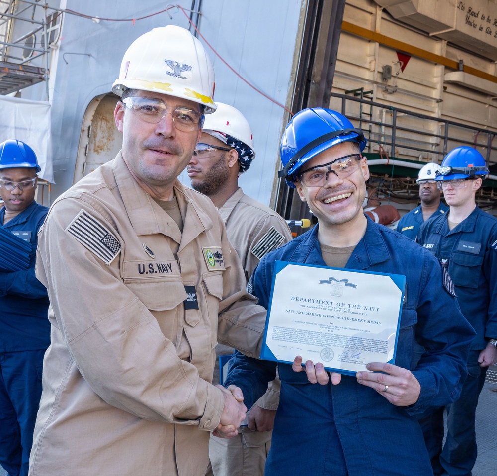 Captains Call Onboard the USS Green Bay