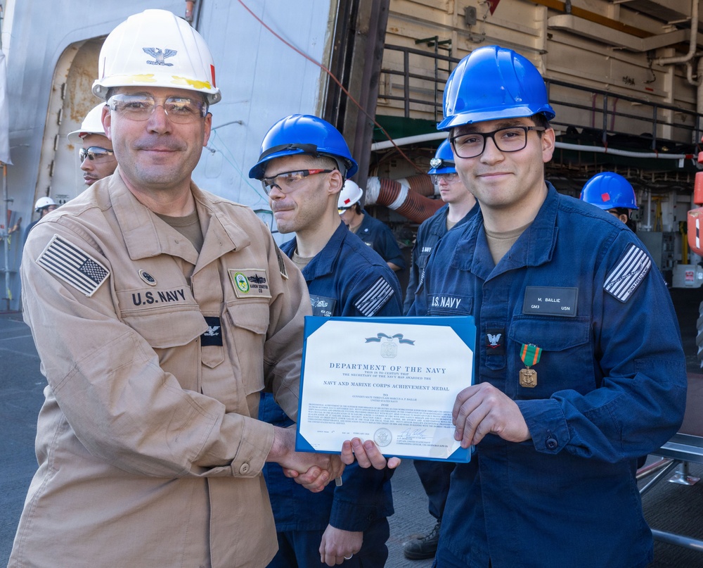 Captains Call Onboard the USS Green Bay