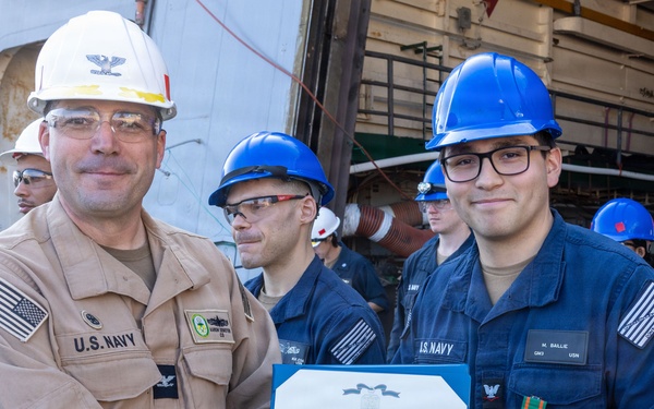 Captains Call Onboard the USS Green Bay