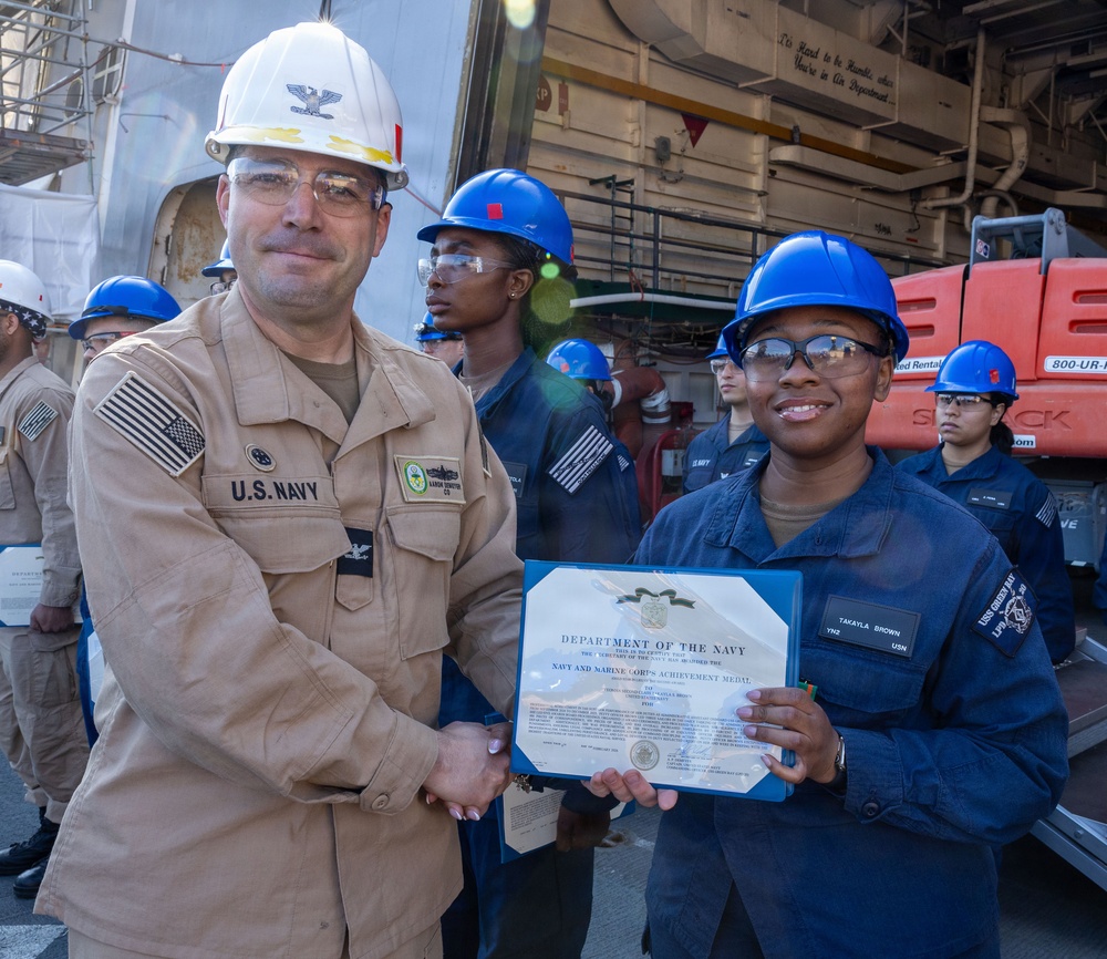 Captains Call Onboard the USS Green Bay