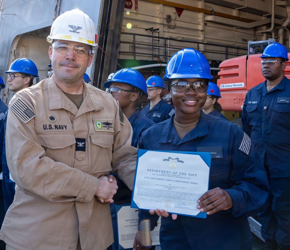 Captains Call Onboard the USS Green Bay