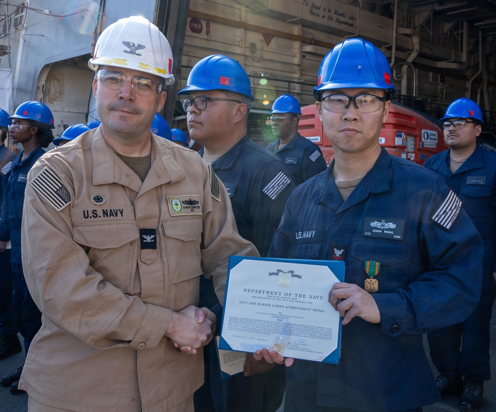 Captains Call Onboard the USS Green Bay