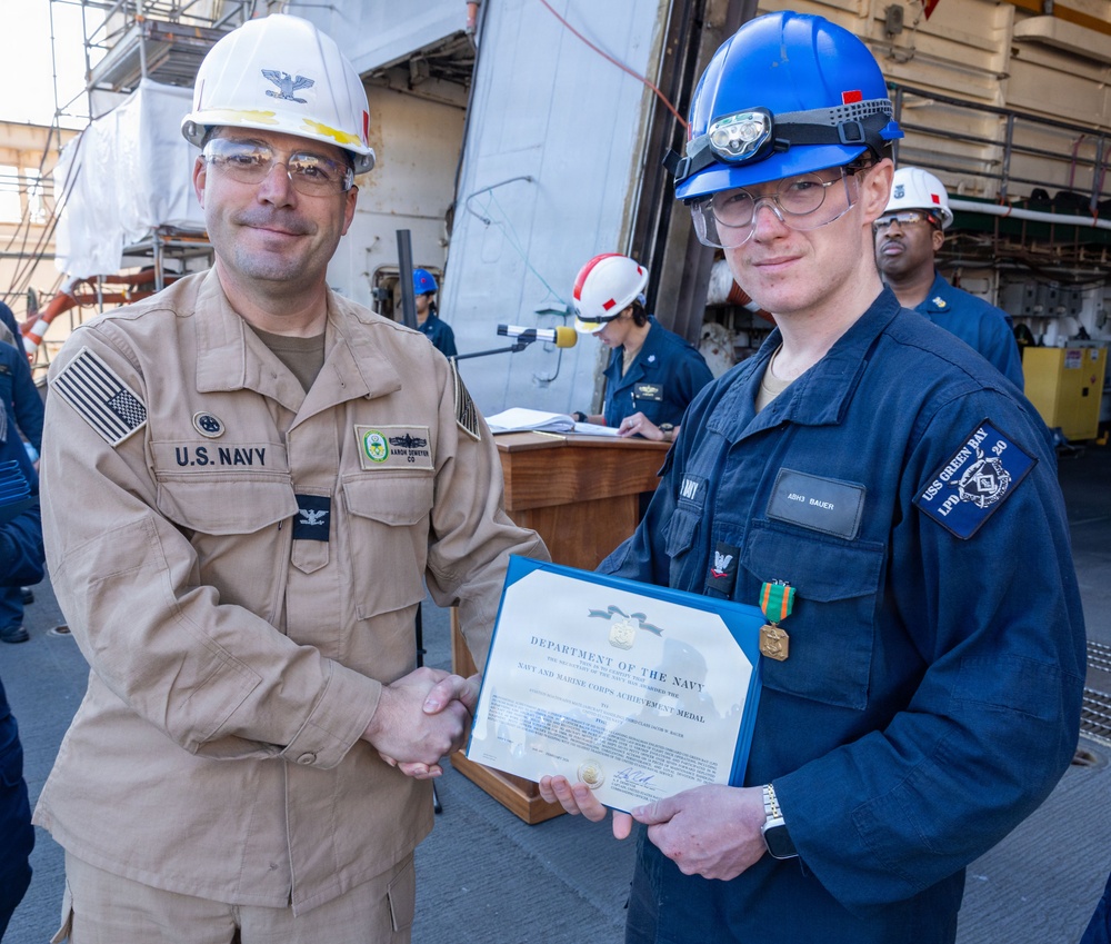 Captains Call Onboard the USS Green Bay