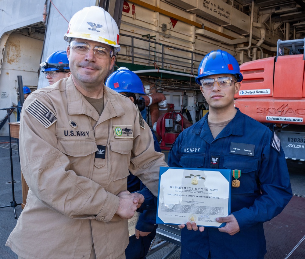 Captains Call Onboard the USS Green Bay