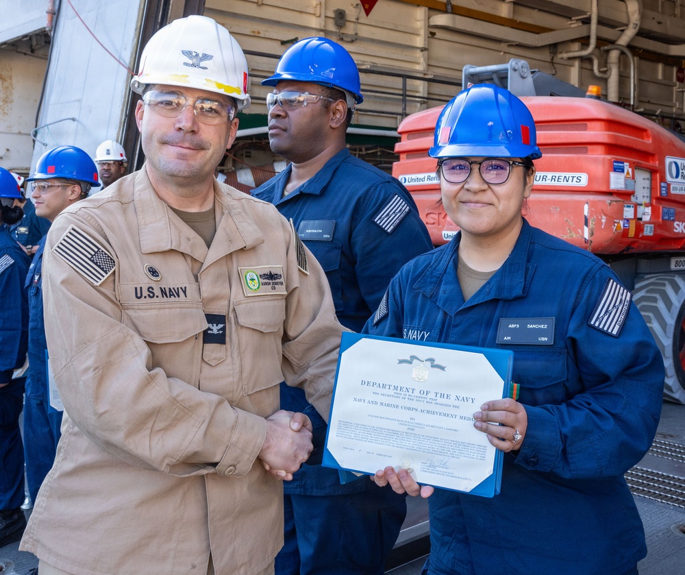 Captains Call Onboard the USS Green Bay