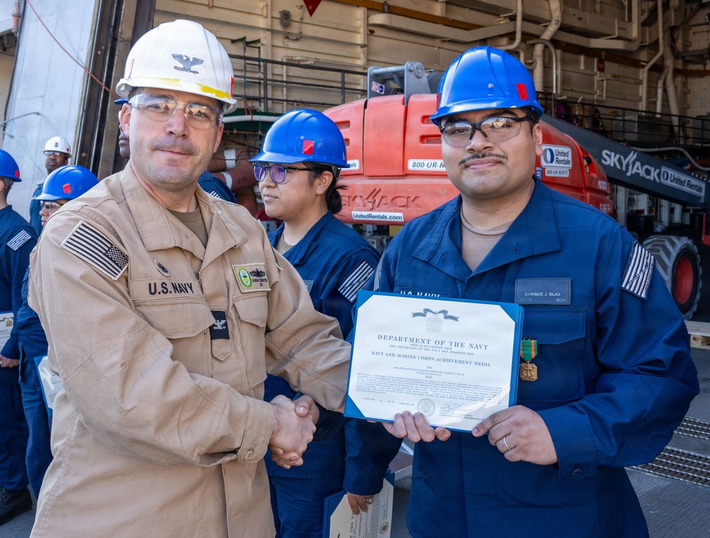 Captains Call Onboard the USS Green Bay