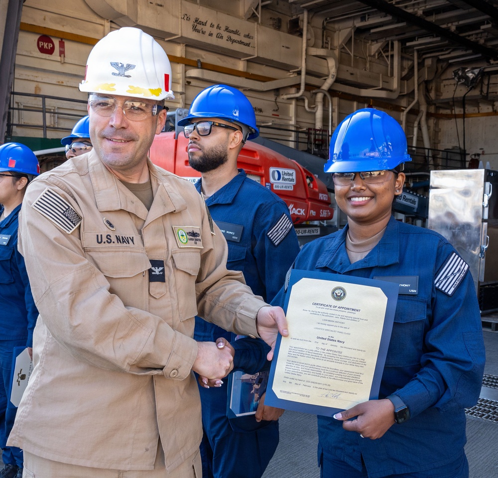 Captains Call Onboard the USS Green Bay