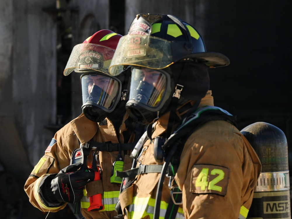 Aircraft Fire Training at Creech AFB