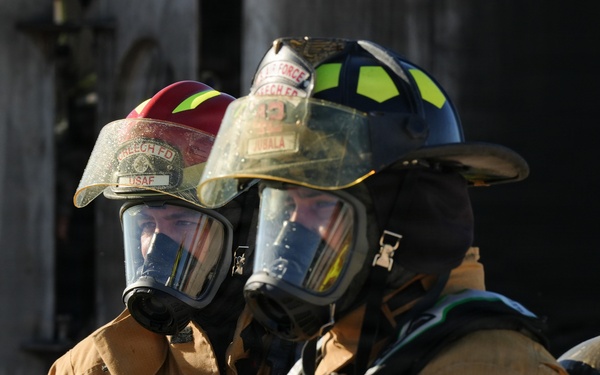 Aircraft Fire Training at Creech AFB
