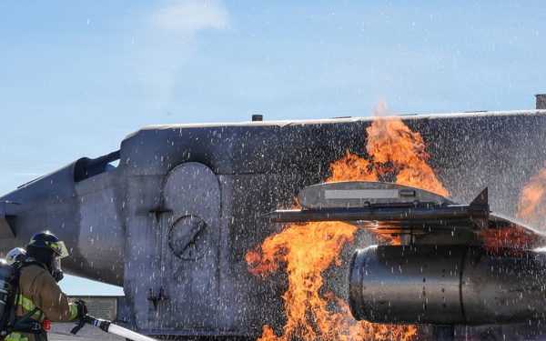 Aircraft Fire Training at Creech AFB